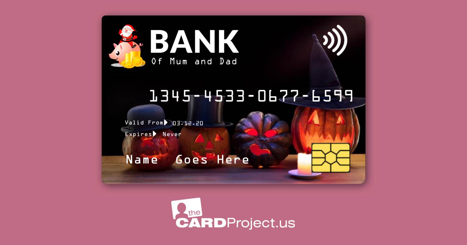 Halloween Pumpkin Toy Credit Card